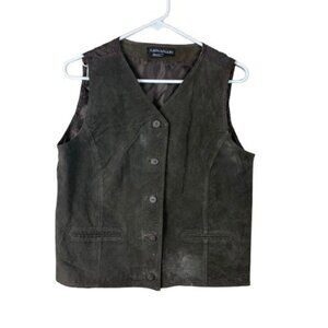 Savannah Leather Vest Size Medium Americana